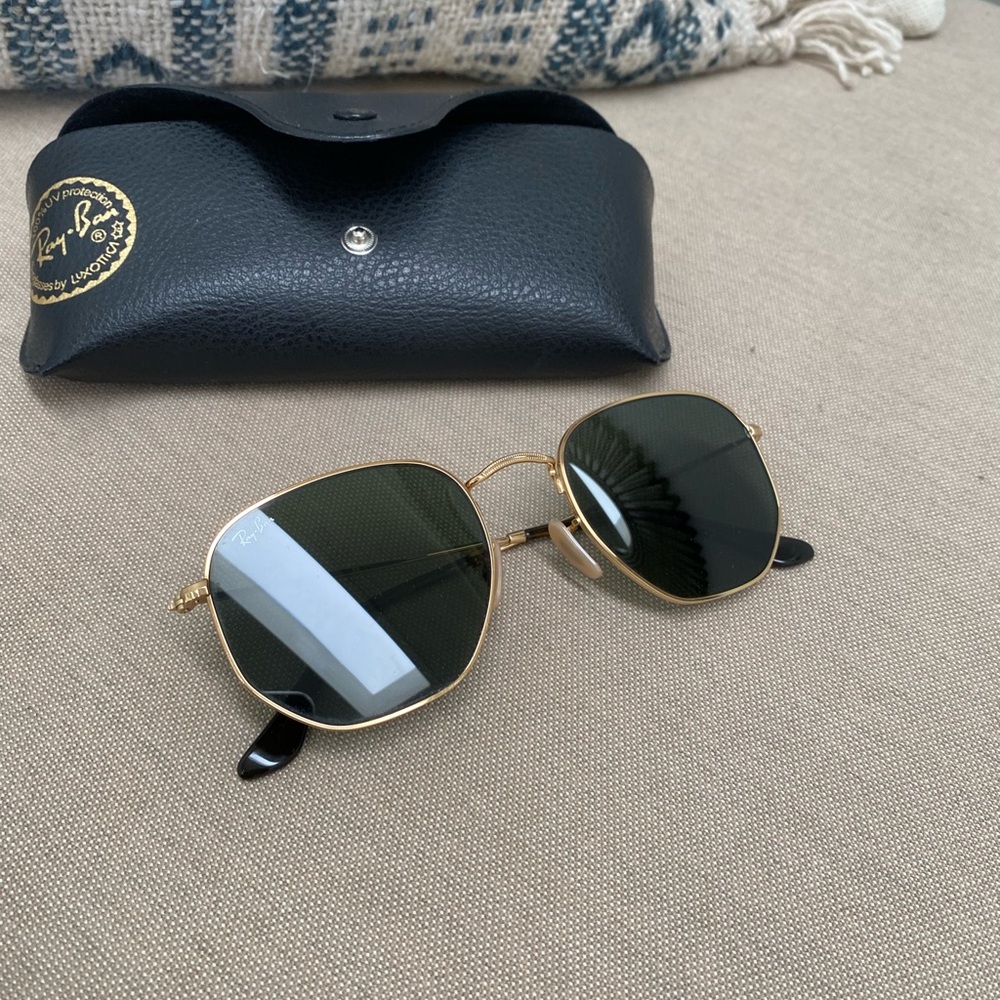 ray ban sunglasses hexagonal flat lenses